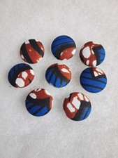 8 Bottoni Copriti Tessuto