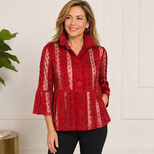 Giacca topper donna - , rosso