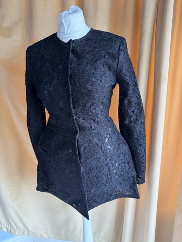 Giacca cappotto pizzo nero - giacca/cappotto,